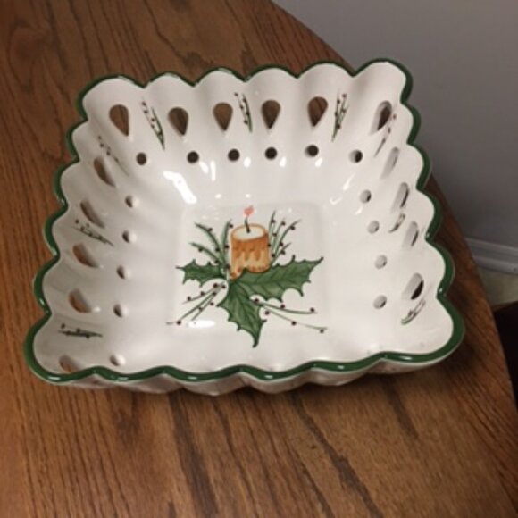 NEW RCCL Vintage Christmas Serving Dish - Picture 1 of 10